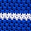 Blue Silk Briton Stripe Knit Skinny Tie