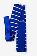 Briton Stripe Blue Knit Tie Photo (1)