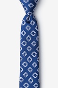 Capri Blue Skinny Tie Photo (0)