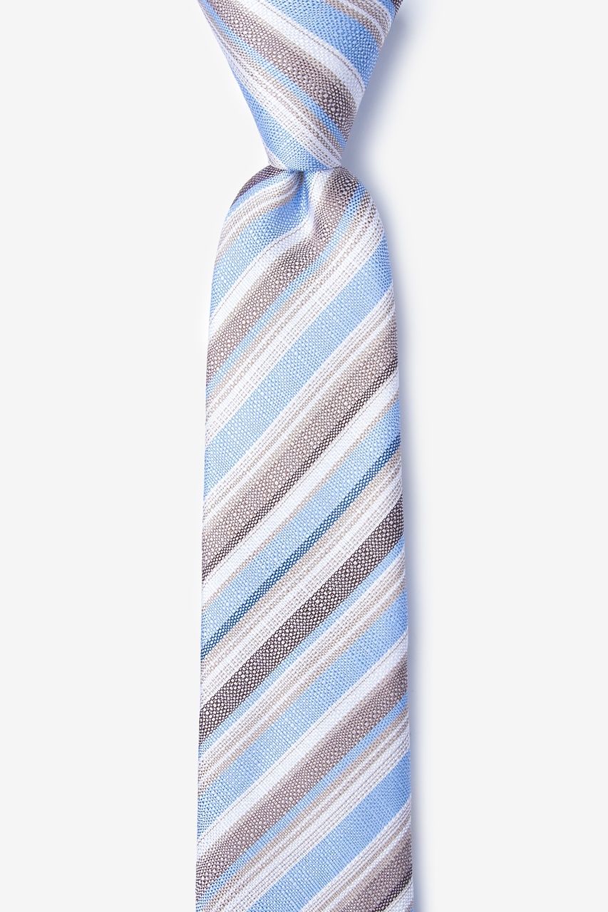 Carn Blue Skinny Tie Photo (0)