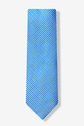 Checked Plaid Blue Tie Photo (0)