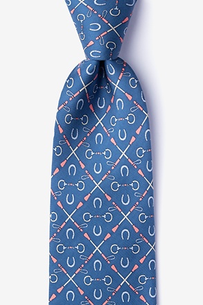 Cream of the Crop Blue Tie