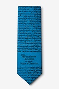 Declaration of Independence Blue Extra Long Tie Photo (1)