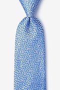 Doolittle Blue Extra Long Tie Photo (0)