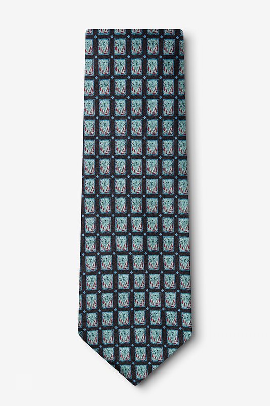 Blue Silk DUST MITES Tie