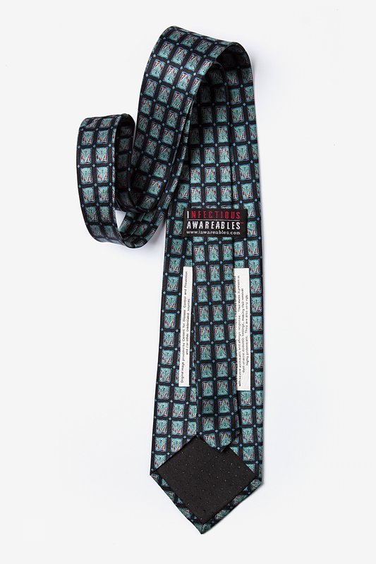Blue Silk DUST MITES Tie
