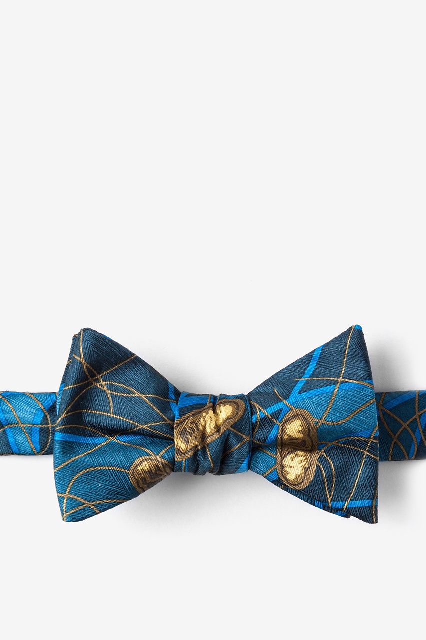 E. Coli II Blue Self-Tie Bow Tie Photo (0)