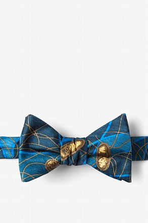 _E. Coli II Blue Self-Tie Bow Tie_