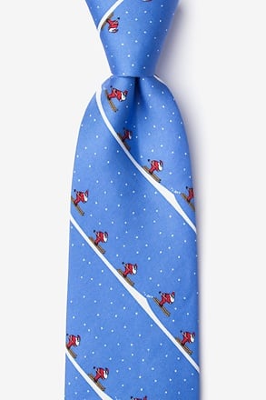 Extreme Santa Blue Tie