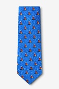 Feliz Navidog Blue Extra Long Tie Photo (1)