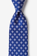 Fleur Crazy Blue Extra Long Tie Photo (0)