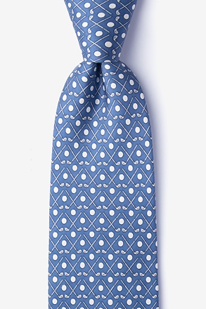 Goin' Clubbin' Blue Extra Long Tie