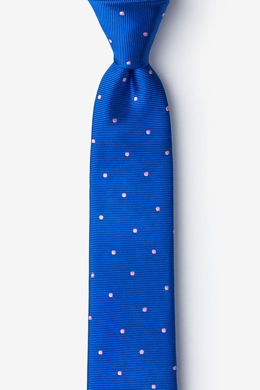 Gotland Blue Skinny Tie Photo (0)