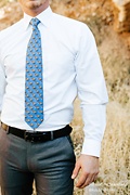 In Dog We Trust Blue Extra Long Tie Photo (3)