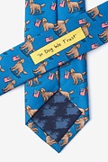 In Dog We Trust Blue Skinny Tie Photo (2)