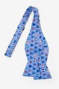 Jockey Chic Blue Self-Tie Bow Tie Photo (1)