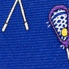 Blue Silk Lacrosse Tie