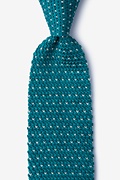 Laos Blue Knit Tie Photo (0)