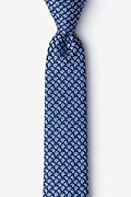 Madagascar Blue Skinny Tie Photo (0)