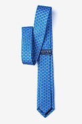 Micro Bees Blue Skinny Tie Photo (1)