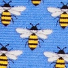 Blue Silk Micro Bees Tie