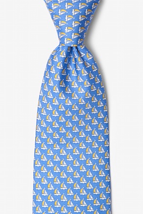 _Micro Sailboats Blue Tie_