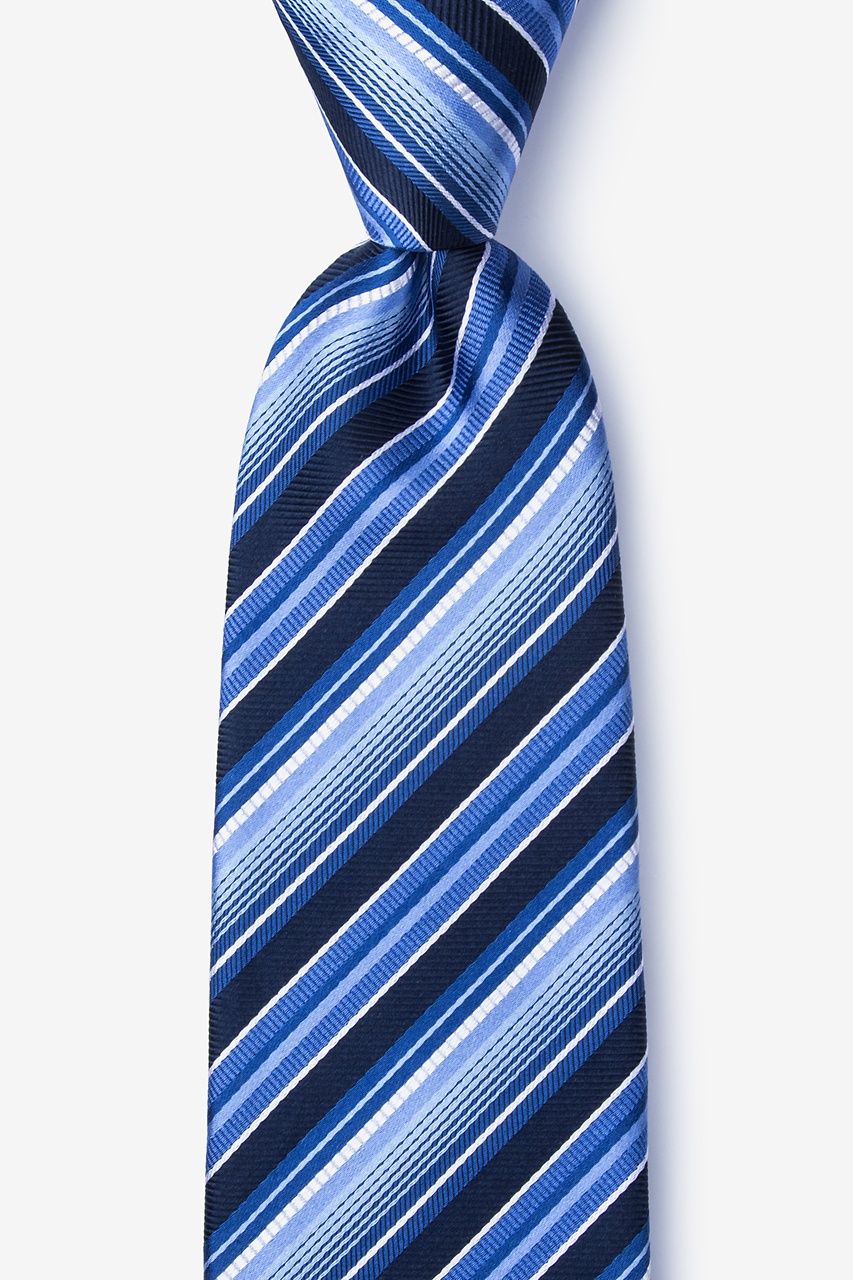 Blue Silk Moy Extra Long Tie | Ties.com
