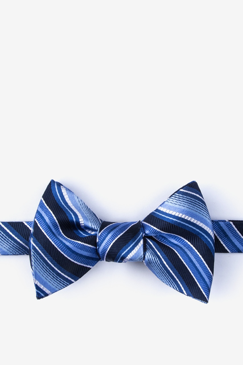 Moy Blue Self-Tie Bow Tie Photo (0)