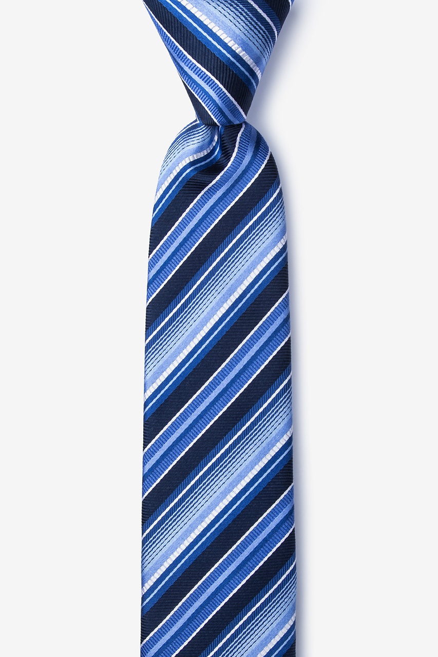 Blue Silk Moy Skinny Tie | Ties.com