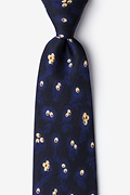 Blue Silk MRSA Tie