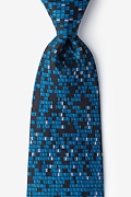 My Doom CyberVirus Blue Tie