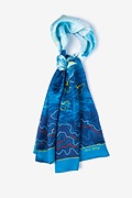 Pain Relief Blue Oblong Scarf