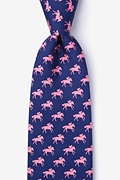 Photo Finish Blue Extra Long Tie Photo (0)