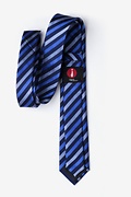 Santiago Blue Skinny Tie Photo (2)