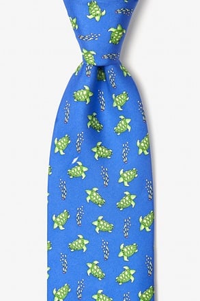 Sea Turtles Blue Tie