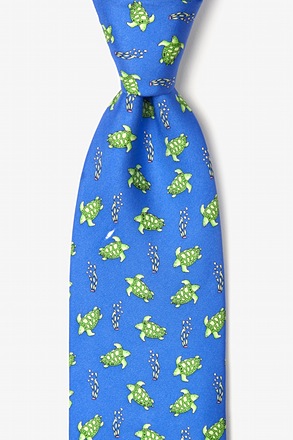 Sea Turtles Blue Tie