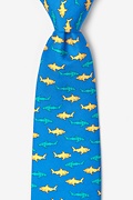 Sharks Blue Tie Photo (0)