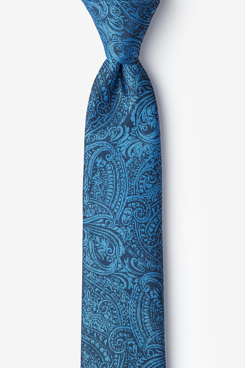 Siple Blue Skinny Tie Photo (0)