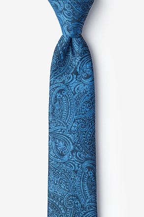 Siple Blue Skinny Tie