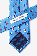 Smooth Sailing Blue Skinny Tie Photo (2)