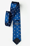 Snowman Print Blue Extra Long Tie Photo (2)