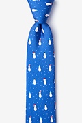 Snowmen in the Snow Blue Skinny Tie Photo (0)