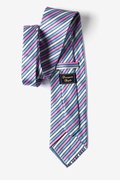 Spring Stripe Blue Tie Photo (1)