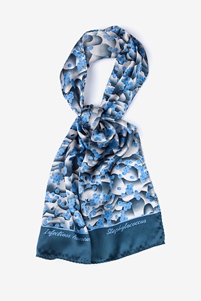 Staphylococcus Blue Oblong Scarf