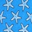Blue Silk Starfish Tie