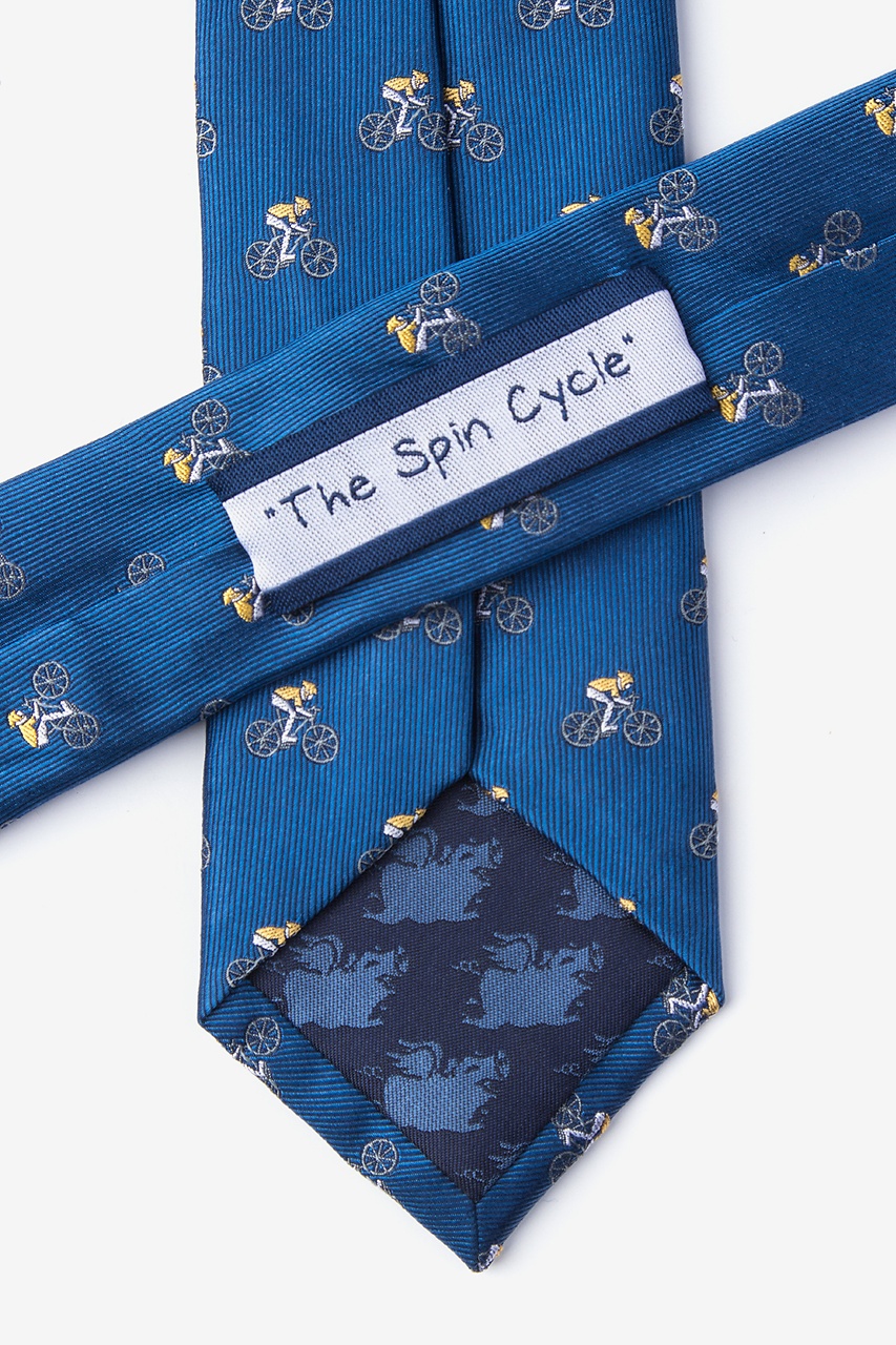 The Spin Cycle Blue Skinny Tie Photo (2)