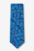 TUBERCULOSIS Blue Extra Long Tie Photo (0)
