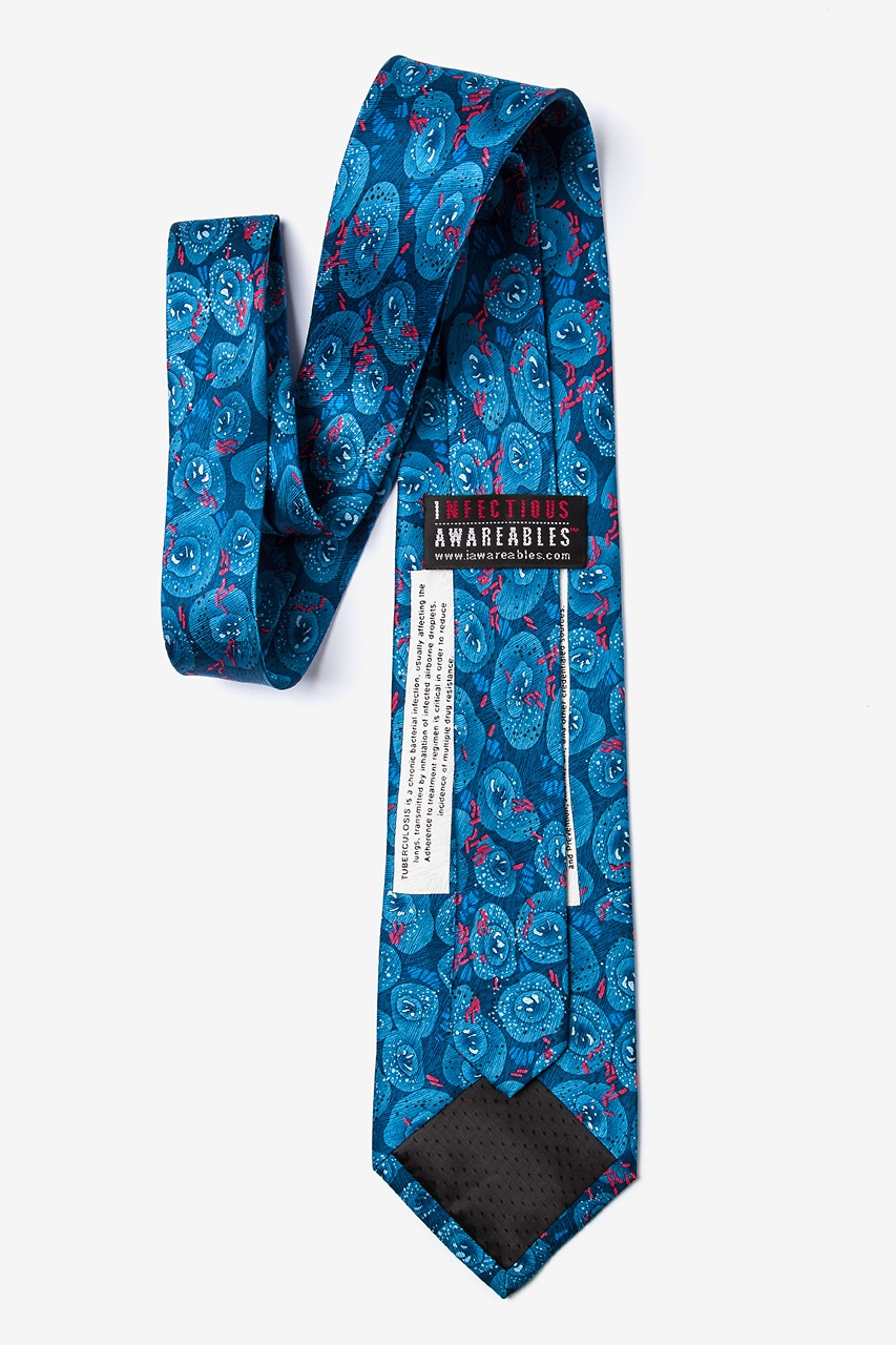 Blue Silk TUBERCULOSIS Extra Long Tie | Ties.com