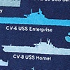 Blue Silk U.S. Aircraft Carriers Tie