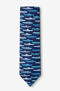 U.S. Aircraft Carriers Blue Tie Photo (1)